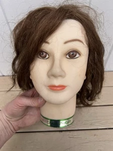 MISS SUZIE-KIN MANIKIN HUMAN HAIR HEAD MARIANNA COSMETOLOGY STUDENT - Picture 1 of 8