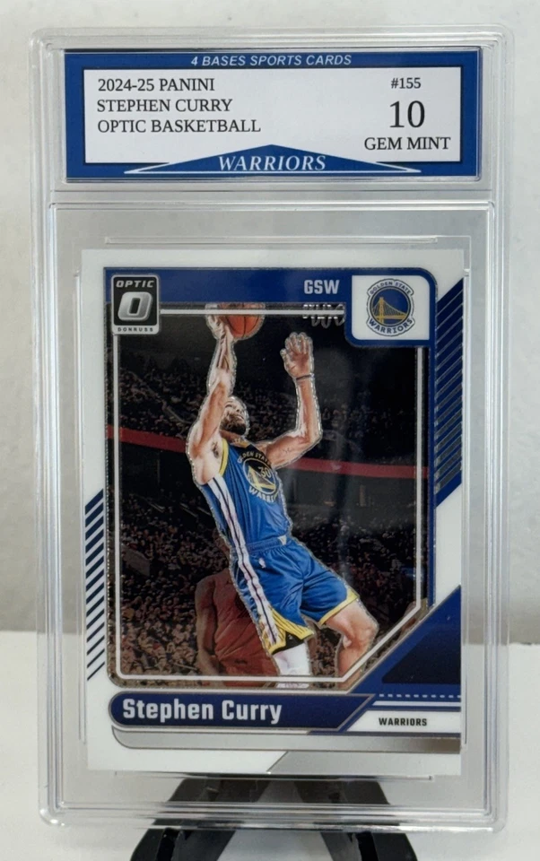 Tarjeta de baloncesto Panini Optic Stephen Curry Warriors 2024-25 #155 gema ¡como nueva 10! Foto 1 de 1