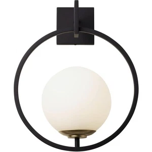 Varaluz 388W01MMBFG Stopwatch Wall Sconce Matte Black and French Gold - Picture 1 of 5