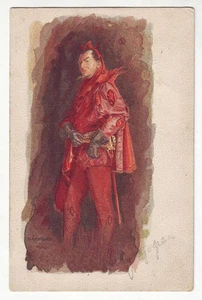 1903 F. SHALYAPIN as Mephistopheles Russian Opera Singer Artist Signed PC - Picture 1 of 2