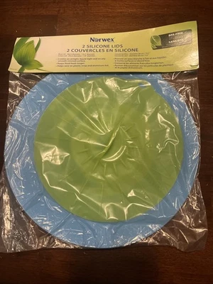 Norwex Juego de 2 Fundas Tapa Silicona Redondas NUEVO Foto 1 de 4