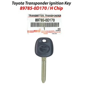 Toyota Genuine OEM Transmitter Transponder Blank Sub Key 89785-0D170 - Bild 1 von 3