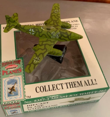 Messerschmitt ME-262. German jet. Die Cast metal. 1:100 scale. New in Box. Mint - Image 1 of 4