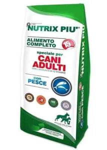 Nutrix Più Cani Adulti con Pesce 15 kg - Crocchette per Cani - Foto 1 di 2