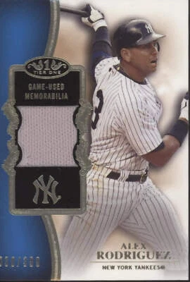 Alex Rodriguez 2012 Topps Tier 1 Swatch 030/399 #TSR-AR - Image 1 of 2