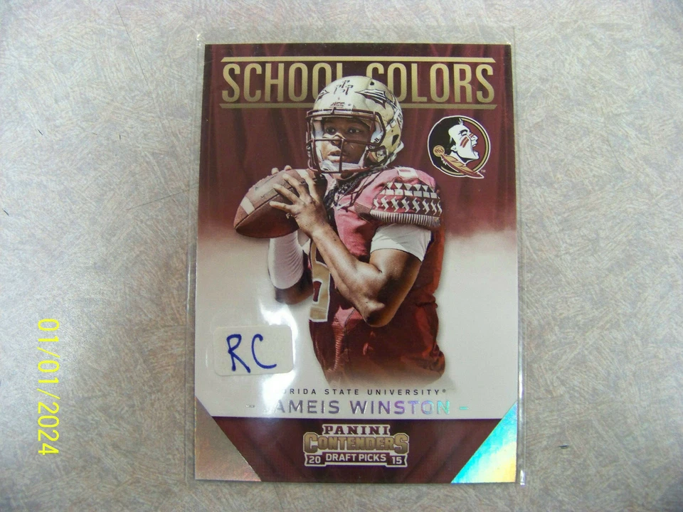 2015 CONTENDERS DRAFT PICS JAMEIS WINSTON SCHOOL COLORS  - Image 1 of 1