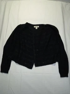 Cherokee Black Sparkling Cardigan Girls Size S/P. 6/6X - Picture 1 of 6
