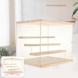 Clear Acrylic Display Case Countertop Box Organizer Stand Dustproof Showcase USA - Bild 1 von 13