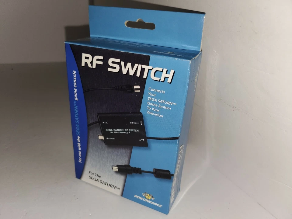 NEW IN BOX PERFORMANCE AUTO RF RFU CABLE TV ADAPTER FOR SEGA SATURN SYSTEM  #25N - Image 1 of 2