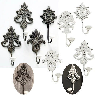 2x Design Kleiderhaken Metall Keramik Wandhaken Hut-Haken Mantel-Haken Garderobe - Bild 1 von 4