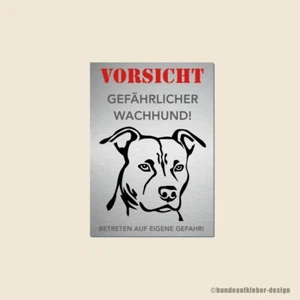 American Staffordshire Terrier Warnschild | Stafford Schild Hunde | Art:50WS - Bild 1 von 2