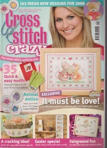 Cuddly Buddly It Must Be Love Cross Stitch Crazy Mag #109 March 2008~Mag Only - Picture 1 of 4