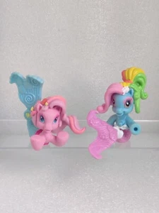 2 My Little Pony Ponyville Rainbow Dash und Pinkie Pie Meerjungfrau Delfin 2009 - Bild 1 von 2