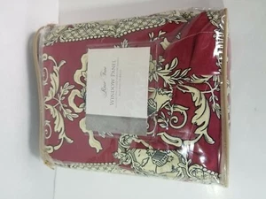 TWO ROSE TREE MONTPELLIER WINDOW PANELS LINED 50X 86" w/TIEBACKS  Please Read  - Picture 1 of 6