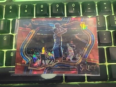 2022 Panini Select Courtside Red Cracked Ice Caleb Houstan #284 Rookie E654 - Image 1 of 2