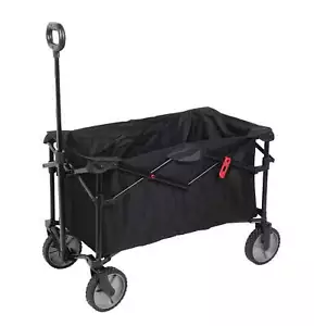 Ozark Trail Multi-Purpose Big Bucket Cart, Black Wagon, 24 inches in Height - Picture 1 of 13