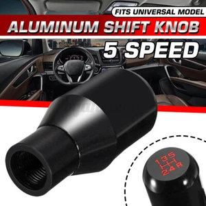 5 Speed Car Auto Universal Aluminum Shift Gear Knob Manual Stick Shifter Lever - Picture 1 of 7