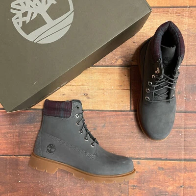 Timberland Women's Linden Woods 6 Inch Waterprroof Dark Grey Boots A2DVS - Image 1 of 4