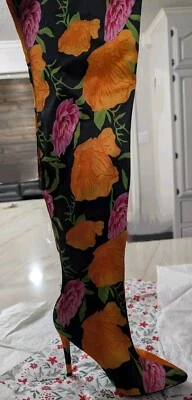 Worn 2x. Anne Michelle Thigh High Boots. Minor Stitching Defect On Left Boot - Image 1 of 4