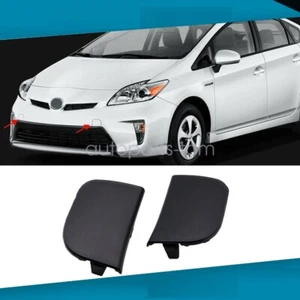 For Toyota Prius 12-15 2Pcs Black Front Bumper Trailer Tow Eye Hook Cover Black - Bild 1 von 5
