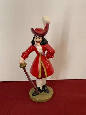 Disney Evil Villain Captain Hook Peter Pan Pirate Figurine with Store Tag HTF - Image 1 of 4