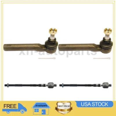 Fits 2003~2011 Subaru Impreza 4X Inner Outer Delphi Tie Rod Ends - Image 1 of 3