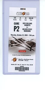 Stephen Curry NBA ROOKIE Stub VOLLES Ticket Warriors 2009 SEHR SELTEN PSA POP 0 RC - Bild 1 von 2