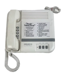 Répondeur téléphonique journal parlant numérique Audioline 890 vintage - NON TESTÉ - Photo 1/9