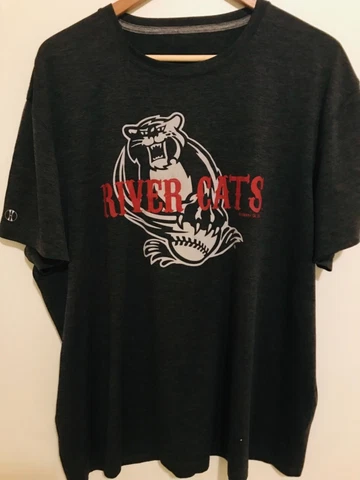 ⚾️🐱Sacramento River Cats Minor League Baseball 2XL XXL  Logo T-Shirt🐱⚾️ Cover