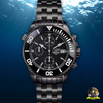Davosa Argonautic Lumis Diver Chronograph Keramiklünette schwarz 161.508.80 H... - Bild 1 von 4