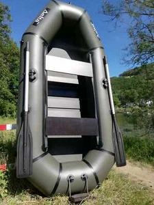 ΩMEGA bote inflable tipo DELTA TPD280LUX barco de pesca motor espejo retrovisor + suelo - Imagen 1 de 5