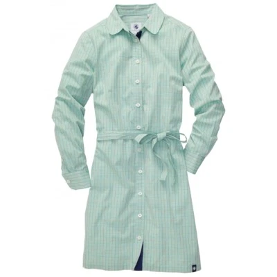 Southern Proper Green Tattersall Plaid Long Sleeve Shirt Dress - Large - rt $115 - Image 1 of 4
