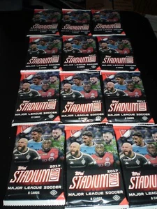 2017 Topps Stadium Club SOCCER 12 Unopened packs Free Shipping - Picture 1 of 1