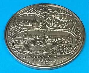 Medalla Prusia 1689 (1978) Federico III Rheinberg-Kaiserswerth-Bonn (M124 - Imagen 1 de 2