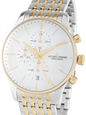 Jacques Lemans 1-2163J London Uomo Cronografo 40mm 5ATM - Immagine 1 di 3