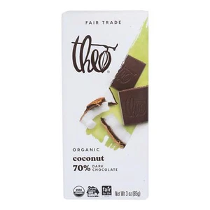 Theo Chocolate Organic Chocolate Bar - Classic - Dark Chocolate - 70 Percent ... - Picture 1 of 2