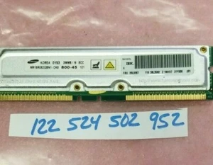 256MB RAMBUS RIMM 800-45 256/16 800-45 800 45 184PIN ECC NON-REGISTER - Picture 1 of 1
