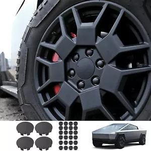 Wheel Hub Cover Wheel Hubcaps + Lug Nut Caps for Tesla Cybertruck 2023 2024 - Picture 1 of 2