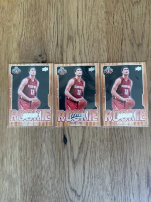 Lot of (3) 2008-09 Upper Deck MVP Brook Lopez #210 RC NBA rookie card Nets - Image 1 of 2