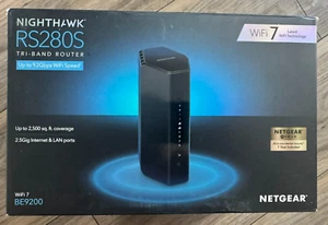 NETGEAR Nighthawk BE9200 Wi-Fi 7 Tri-Band Router RS280S - OPENBOX VERY GOOD - Photo 1/1