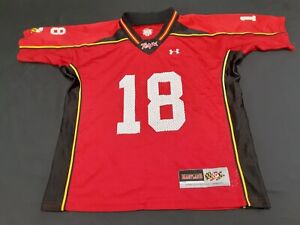 Maryland Terrapins Football Jersey Youth XL Under Armour #18