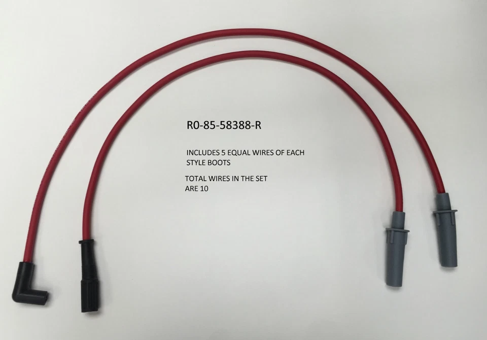 Viper 8.3L V10 04-05 Ram 1500SRT Alto Rendimiento 8.5mm Rojo Bujía Cable 58388R Foto 1 de 2