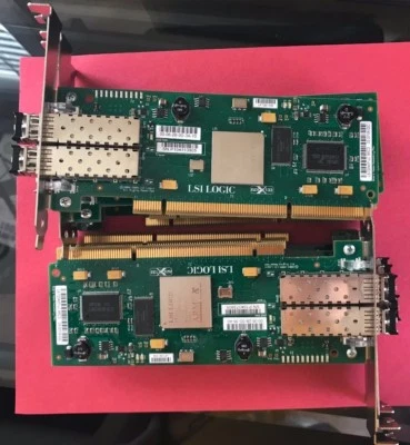 LOT 6 LSI LSI7204XP-LC 4GB PCI-X Fiber Dual Port Host Bus Adapter 03-00109-02  - Image 1 of 3