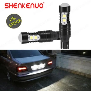 T10 LED License Plate Light Bulbs 6000K 50W 2PCS Super Bright White 168 2825 194 - Picture 1 of 9