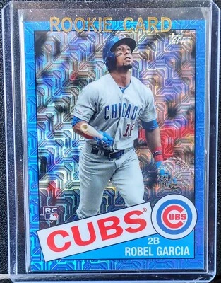 2020 Topps Chrome Robel Garcia RC Blue #ed 43/150 #85C-47 Chicago Cubs - Image 1 of 2