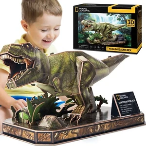 CubicFun 3D Puzzle Dinosaurier für Kinder Puzzle Dinosaurier Puzzle Kinder 5 6 - Bild 1 von 7