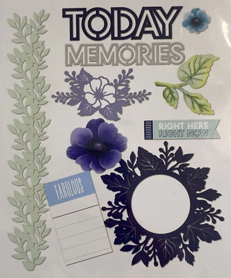 Creative Memories Adornos Corte Láser ~ MELODÍAS VÍVIDAS AZUL CAPRI ~ NUEVO  Foto 1 de 4