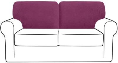 Funda de cojín elástica en T sofá respaldo cojín funda antideslizante para sillón sofá sofá sofá sofá Foto 1 de 4
