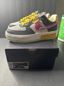 NIKE Women AF1 Fontanka MC Off Noir Pink Prime DR7880 001 - Sz 6 New - Picture 1 of 8