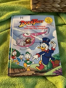 Vintage Disney Duck Tales Scrooge Mcduck HC Golden Book By Cindy West Ex Libra - Picture 1 of 19